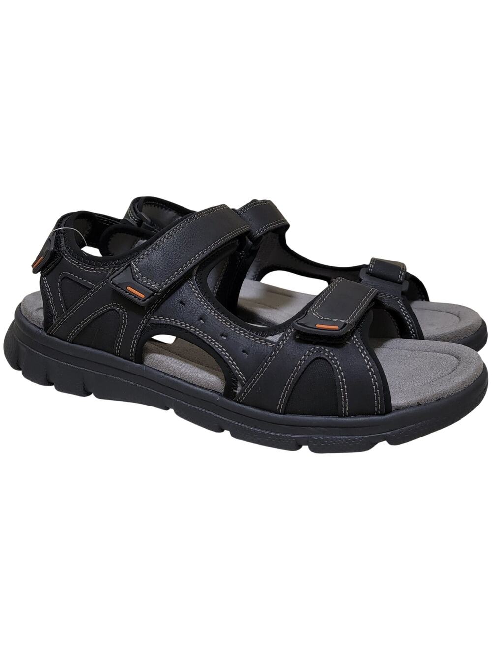 Weatherproof Men Cole Strappy Fisherman River Sandals Size US 13M Black